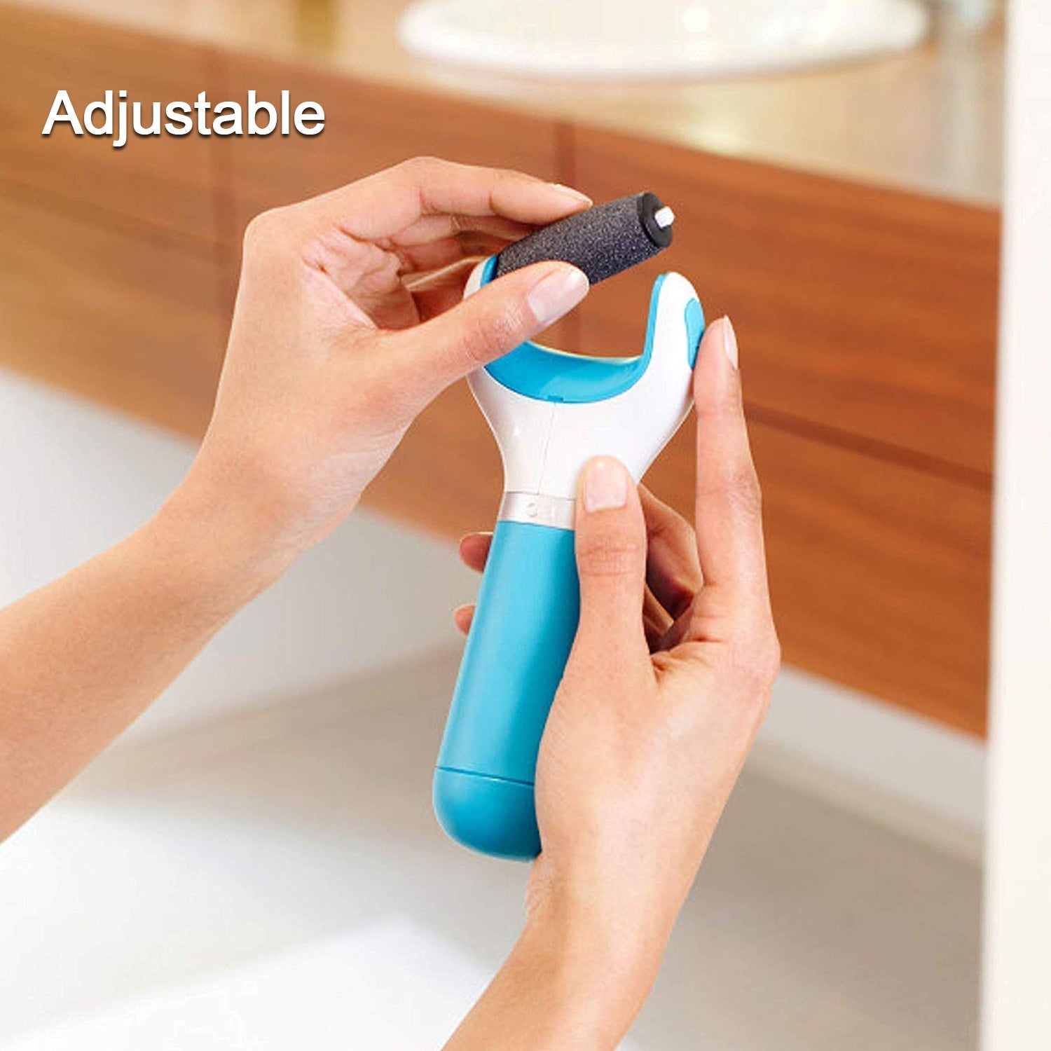 0229 Electronic Dry Foot File, Callous Remover for Feet, Electric Foot with Roller Hard and Dead Skin- Regular Coarse, Baby smooth feet in minutes. For in home padicure foot care, Battery Powered & USB (Battry not included) 0229 Electronic Dry Foot File, Callous Remover for Feet, Electric Foot with Roller Hard and Dead Skin- Regular Coarse, Baby smooth feet in minutes. For in home padicure foot care, Battery Powered & USB (Battry not included)